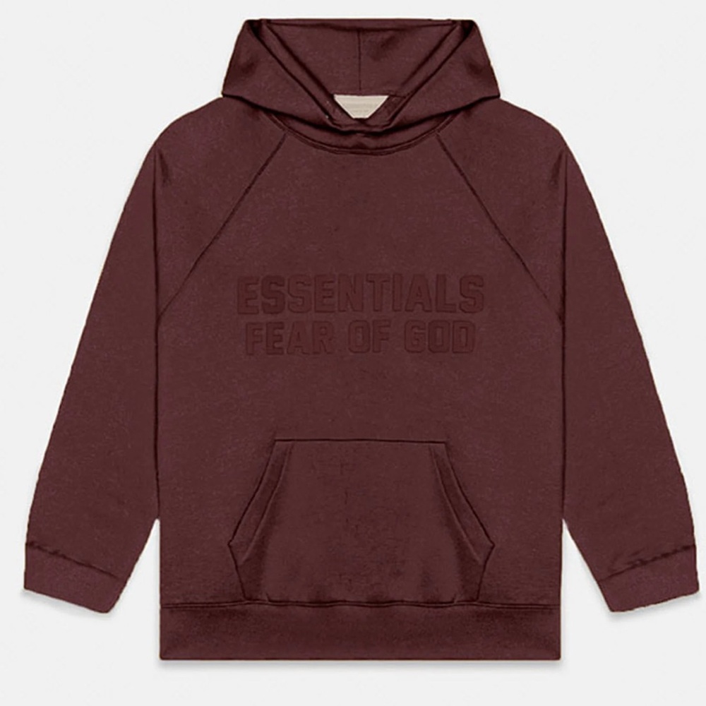 Fear of God Hoodie, Plum - Small